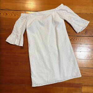 Conrad C White Eyelet Dress